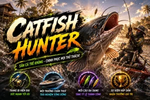 Cơn mưa búp sen hồng rơi xuống nhân điểm trong RIC79 Catfish Hunter